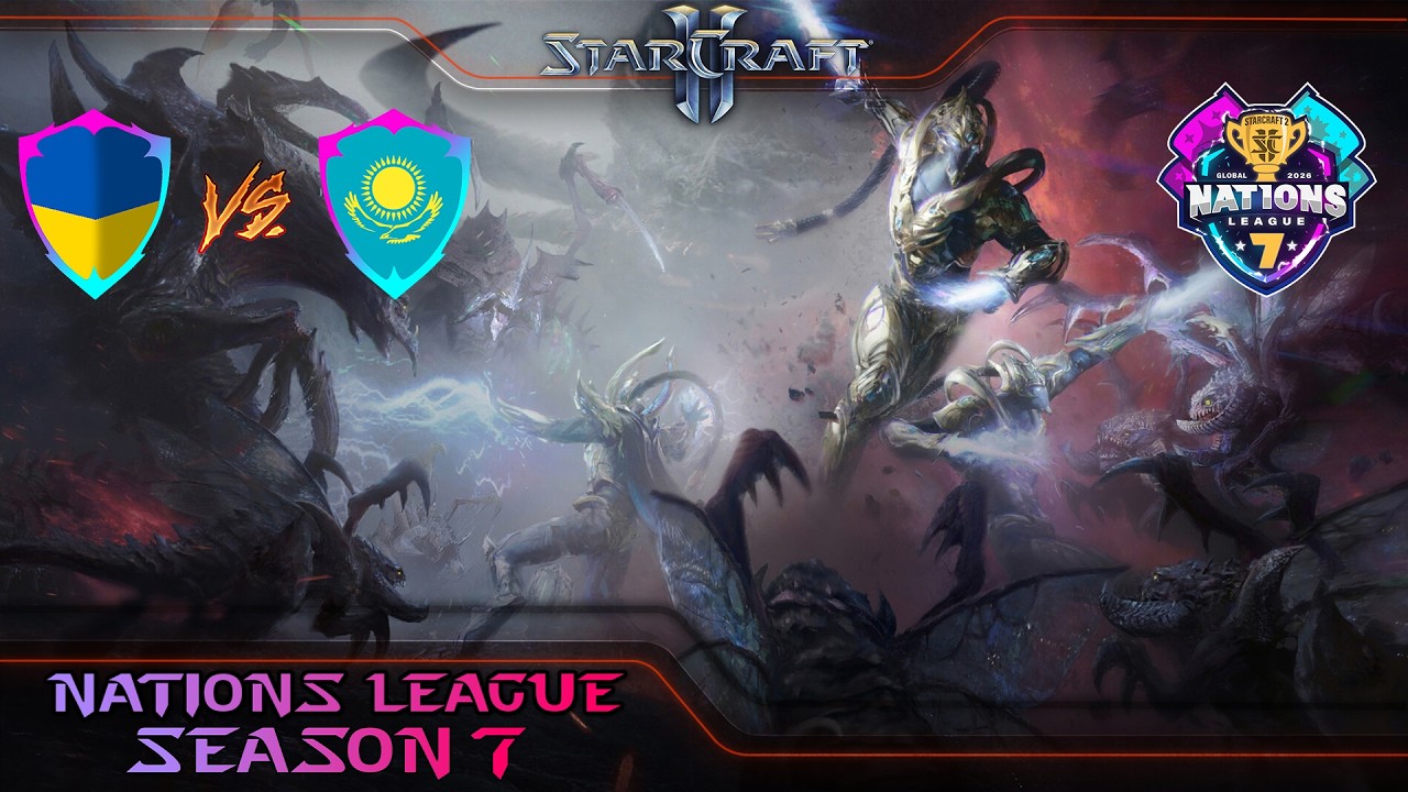 Nations League Season 7: Ukraine vs Kazakhstan. Week 2 #українською #starcraft