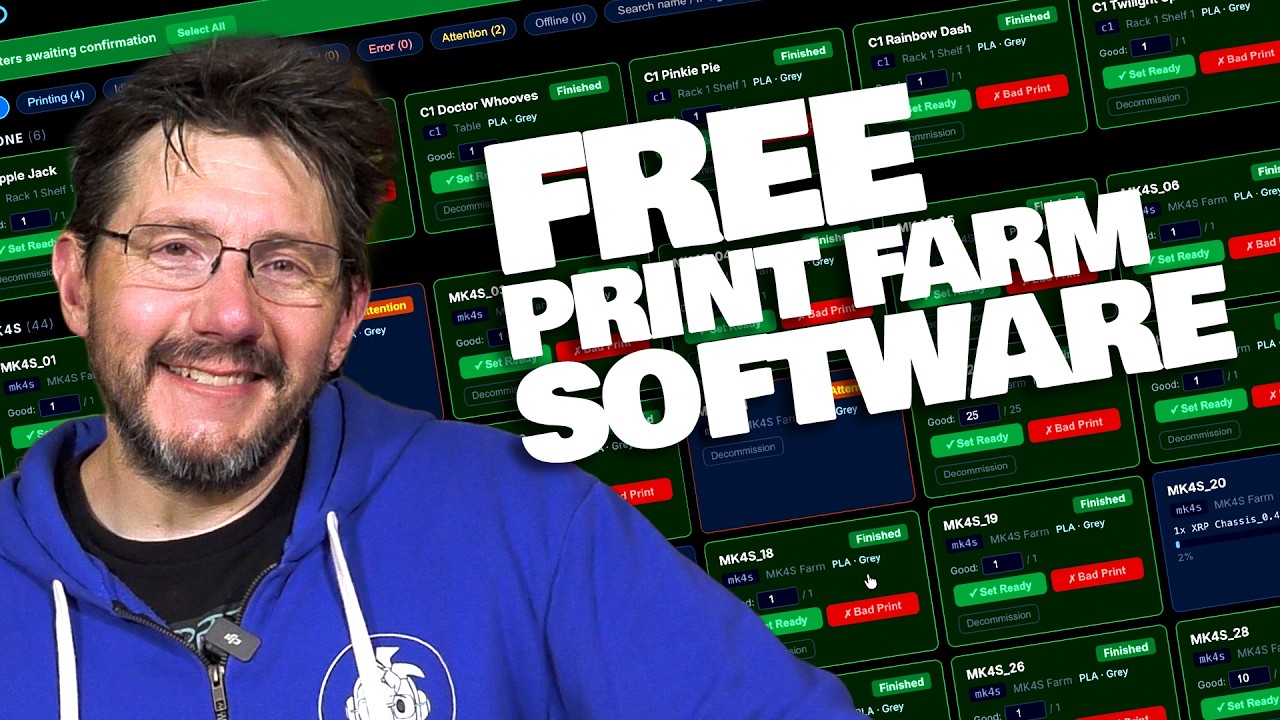 FREE Print Farm Software! OPEN SOURCE!
