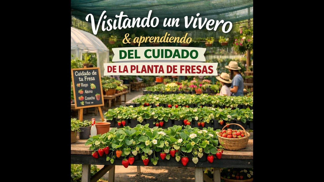 Como tener un huerto en casa, visitando viveros y el cuidado de la fresa