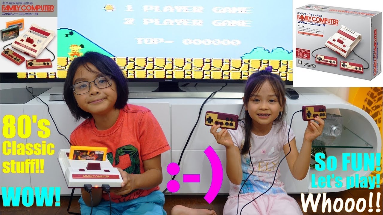 Family Toy Channel: Kids Playing Video Games. Nintendo Family Computer Classic Games. Roblox Games