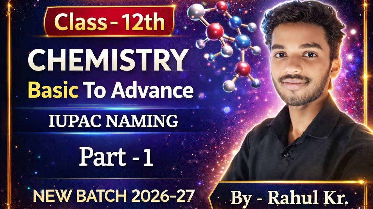 IUPAC Naming Basic To Advance Part 1 | Class 12th Chemistry | New Batch 2026-27  | Organic Chemistry