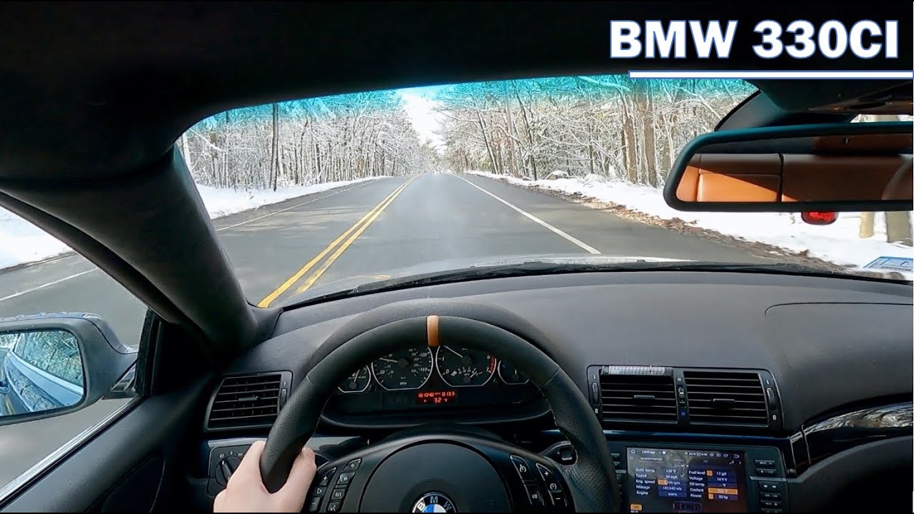 BMW e46 POV Drive + Getting stuck in the SNOW!