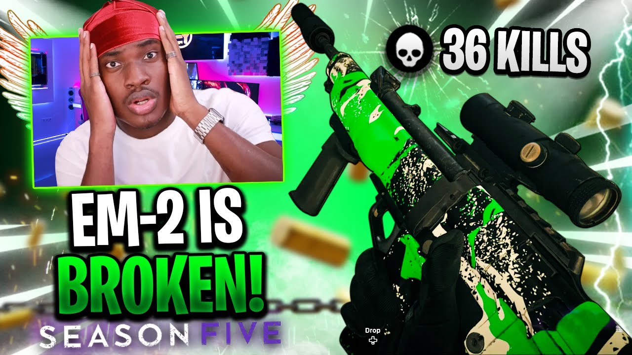 EM2 IS CRAZY! SEASON 5 REBIRTH *Best EM2 Class Setup* (World Record Attempt) #warzone #rebirth #EM2