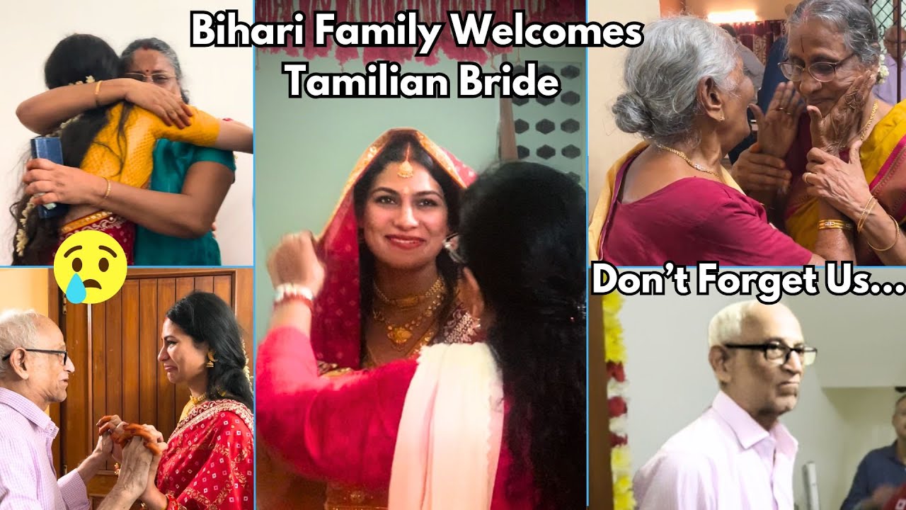 Bihari Family's Unforgettable Welcome for South Indian Bride! 10 Years Dating, Finally Married! 😍