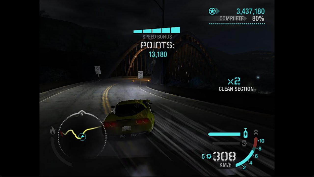 NFS Carbon DRIFT | Copper Ridge | Z06 (keyboard)