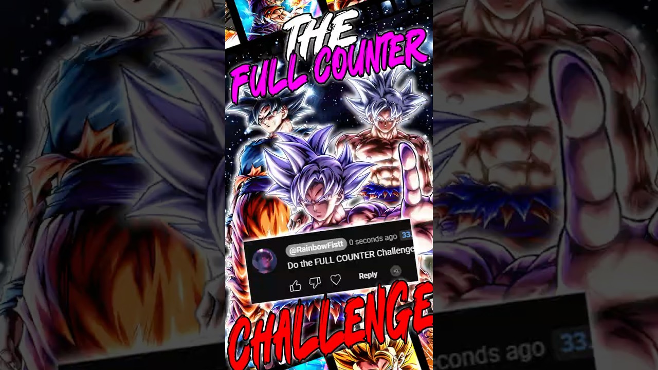 The FULL COUNTER Challenge?! Using Ultra Instinct Goku in Dragon Ball Legends