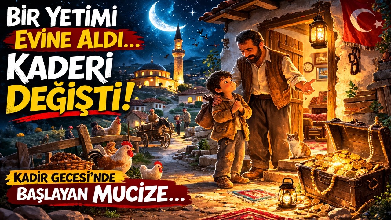 Kadir Gecesi Yetimi Evine Aldı… Sabah Hayatı Tamamen Değişti! (İbretlik Anadolu Hikayesi)