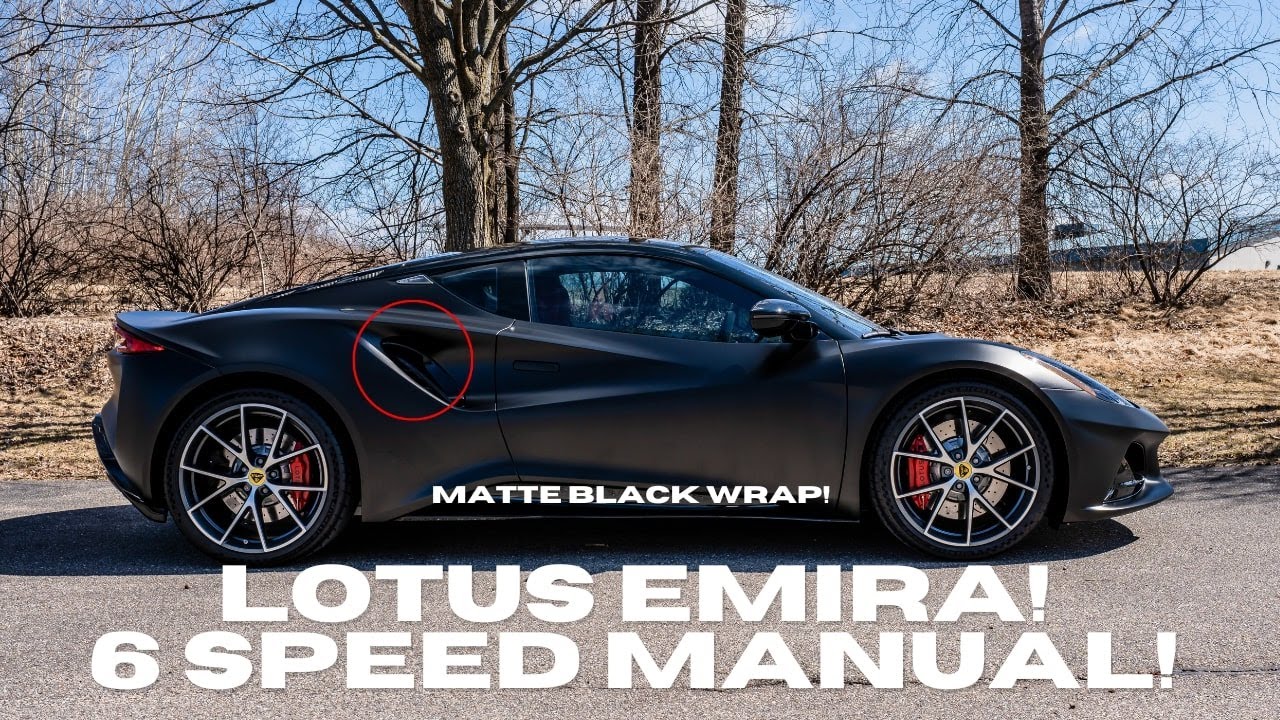 Wrapping A Lotus Emira MATTE BLACK! | Full Wrap Process + Ceramic Coating + 30% Tint