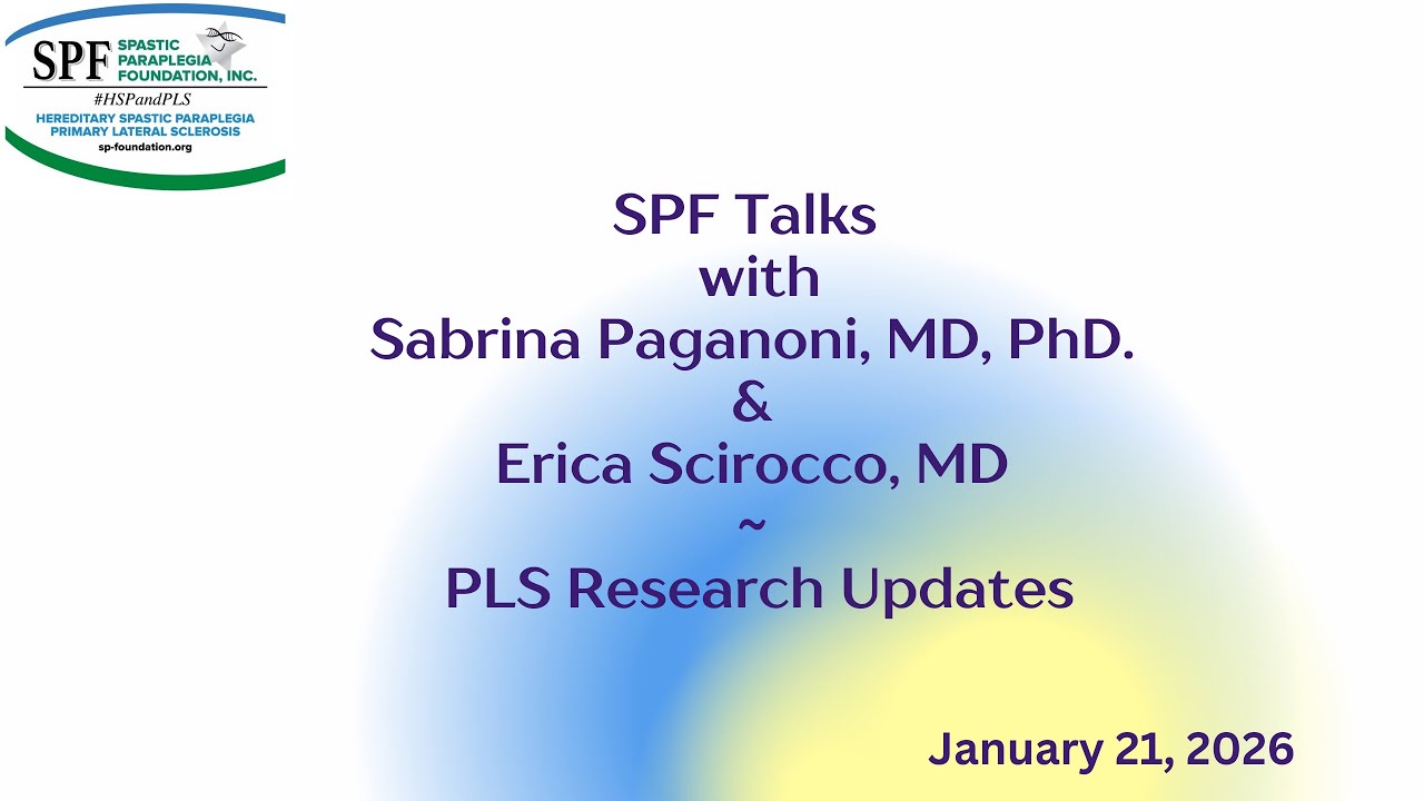 SPF Talks with Sabrina Paganoni, MD, PhD.& Erica Scirocco, MD - 