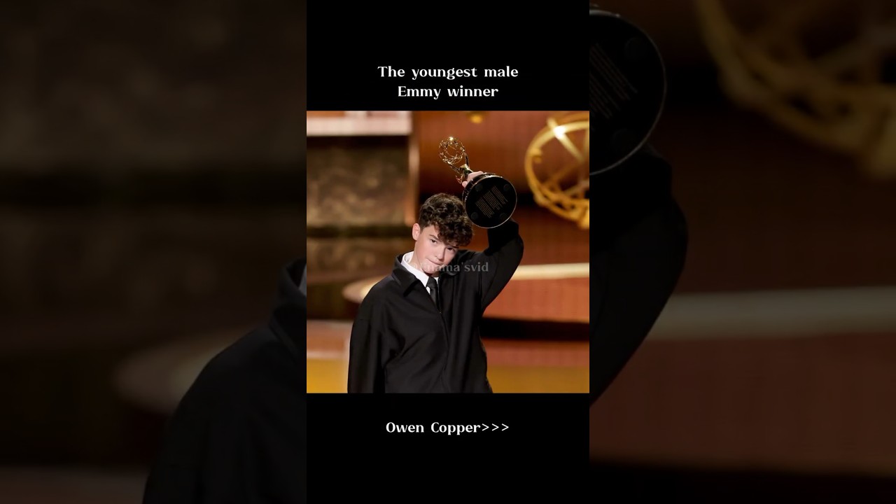 The youngest ever Emmy Winner! #owencooper #emmy2025 #awards #adolescence