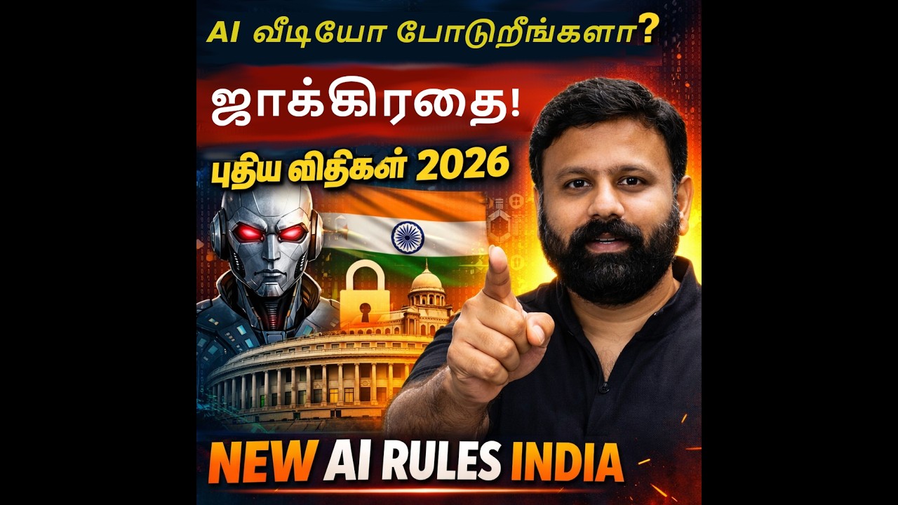 Deepfake இனி செல்லாது!  இந்திய அரசின் அதிரடி சட்டம் 2026 | New AI Content Regulations India