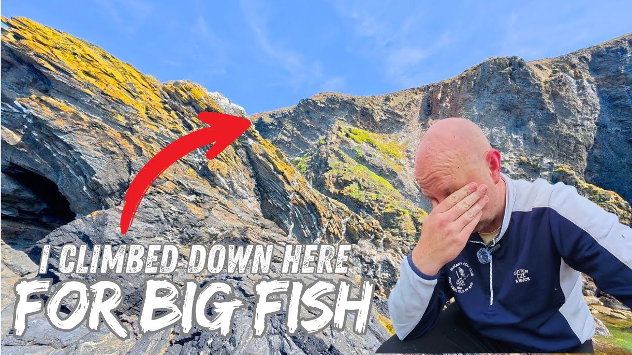 SEA FISHING from the ROCKS | TOUGH CLIMB TO THIS MARK