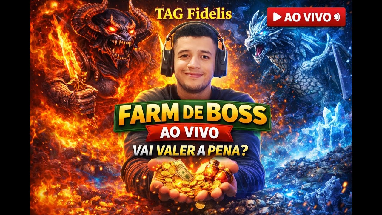 💰 FARM DE BOSS AO VIVO | VAI VALER A PENA?
