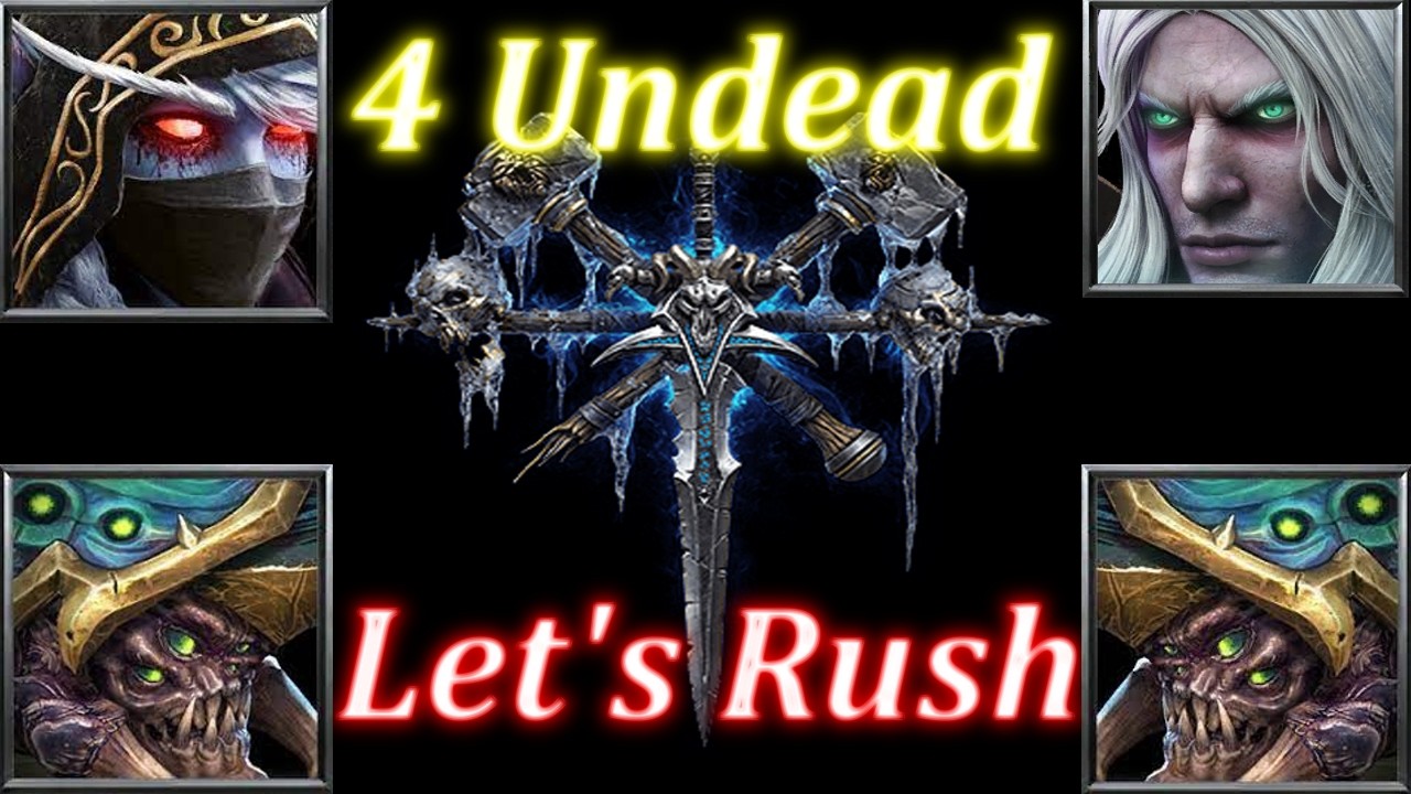 4 Undead Rush - Warcraft 3 4v4 Game [Deutsch] Full WC3 Reforged Gameplay