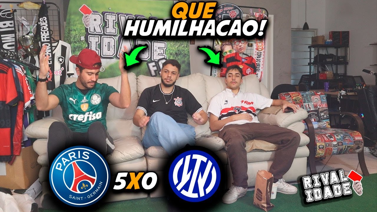 React PSG 5x0 Inter de Milão | Melhores momentos | Gols | Champions League
