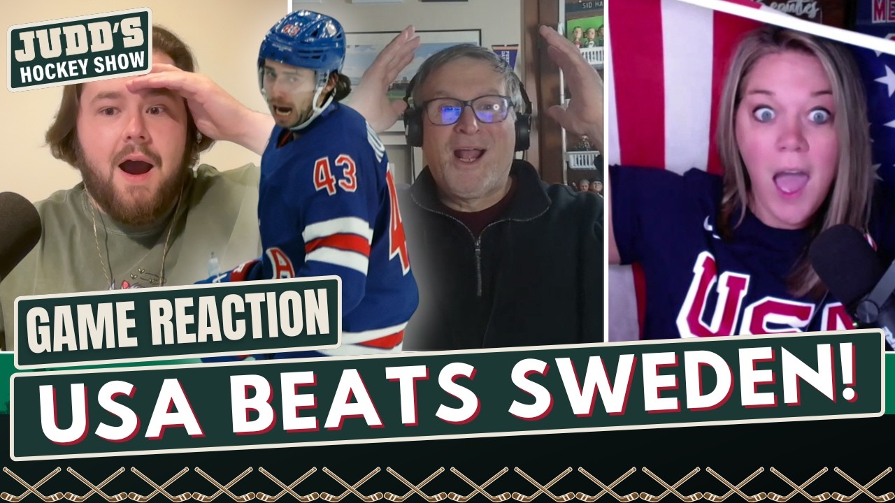 Quinn Hughes wins it for USA in OVERTIME against Sweden to advance to Olympics semifinals!