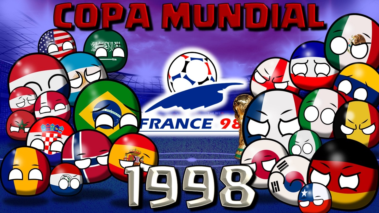 Asi fue la COPA  MUNDIAL DE FRANCIA 1998 #Countryball