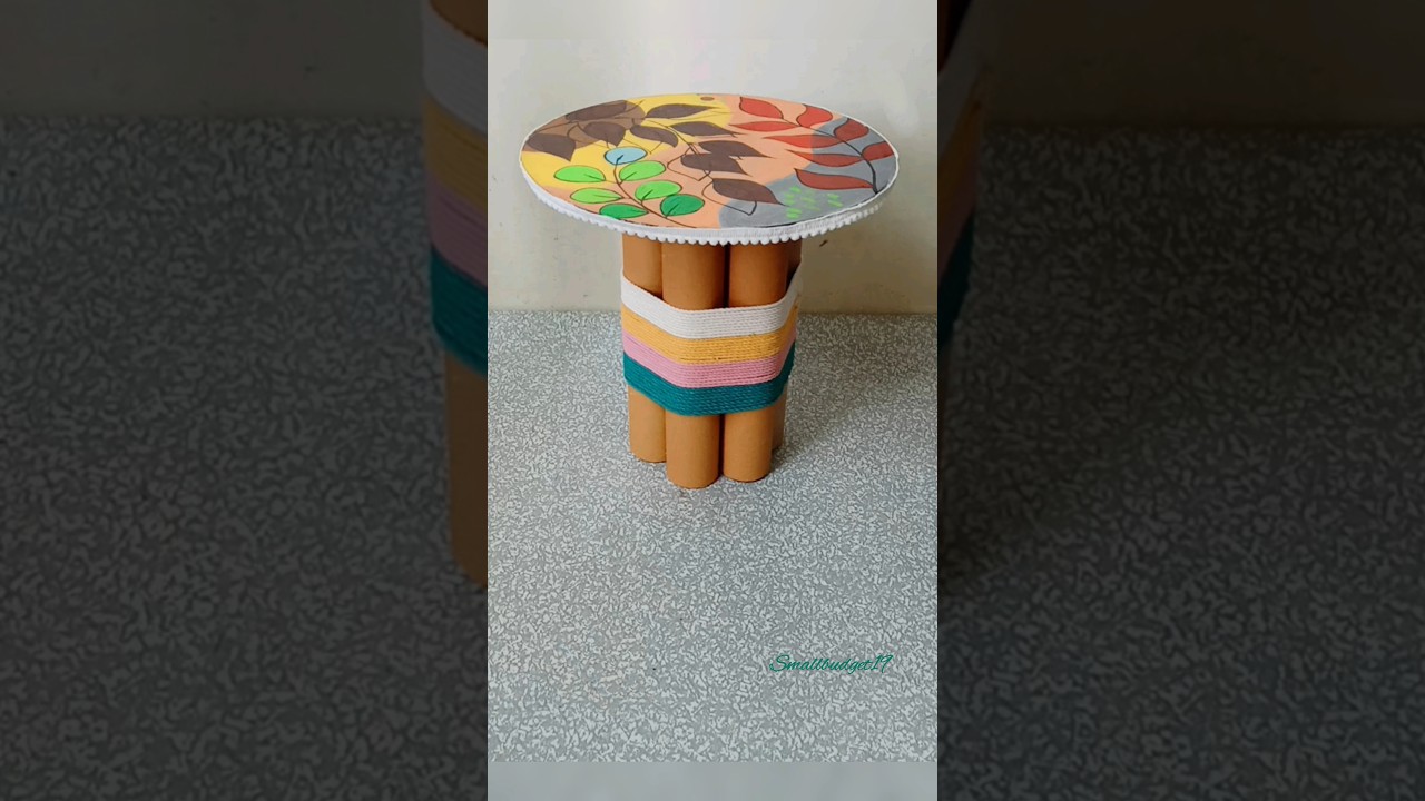 How to Recycle Cardboard Roll ।Cardboard Tube Table