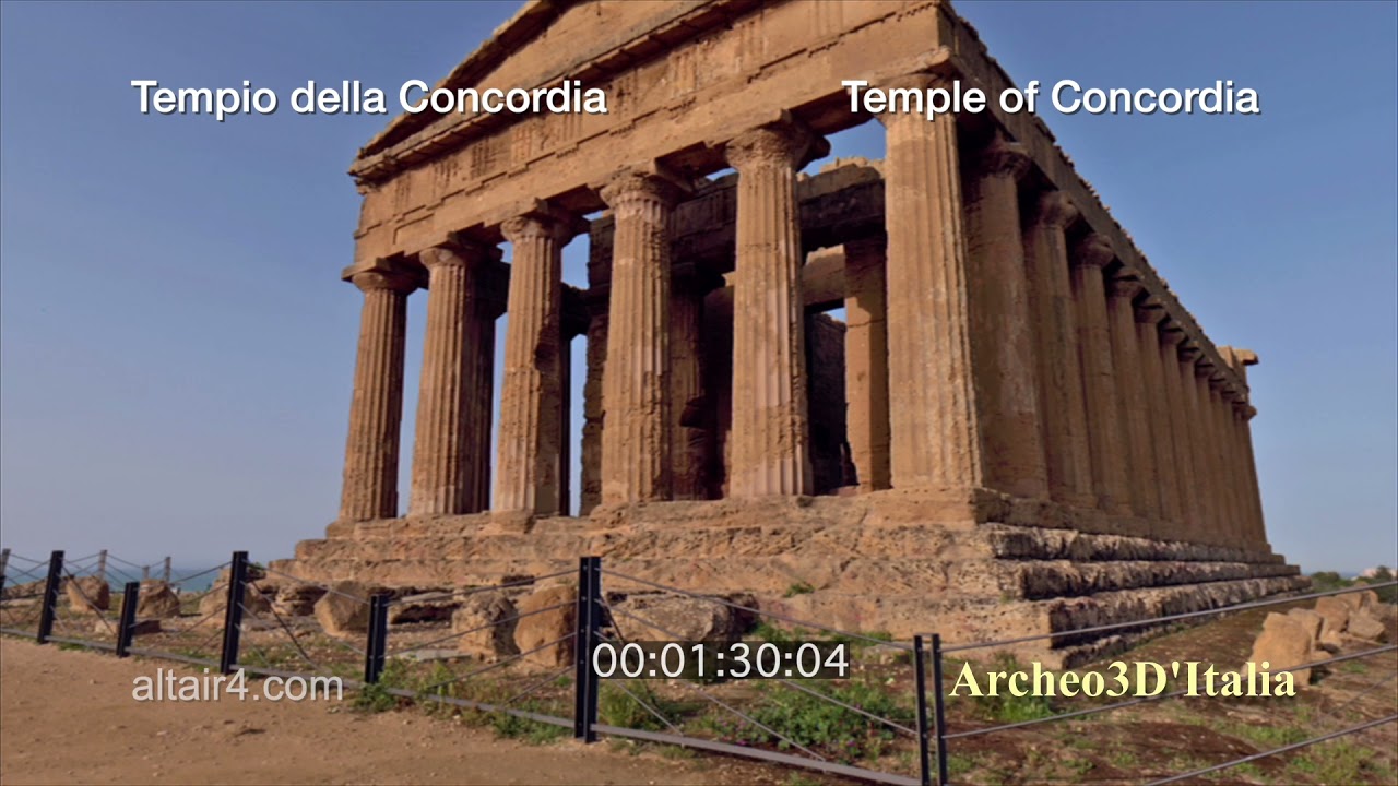 Agrigento l'acropoli e la città  - Archeo3d'italia