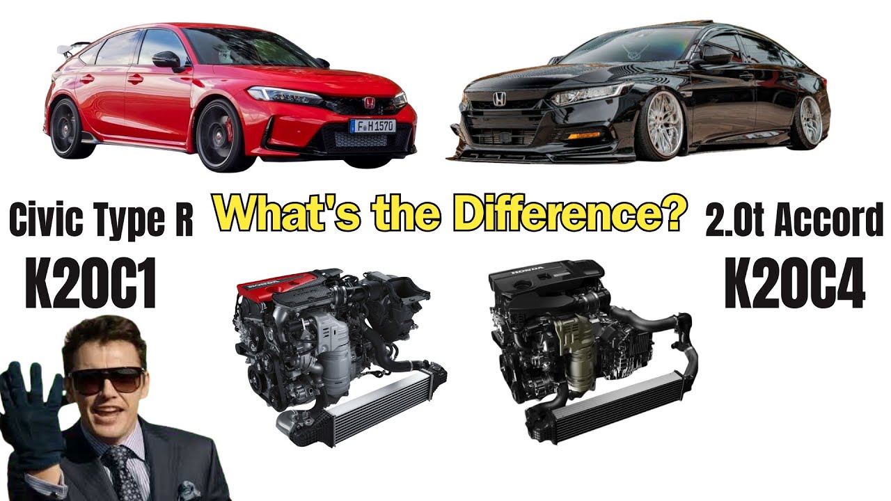 How is the 2.0t Accord similar to the Civic Type R