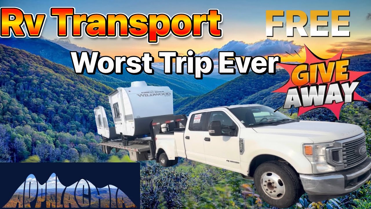 Перевозка автодомов. Неудачные решения. Розыгрыш. #rvtransport #giveaway #appalachia #hotshot #ot...