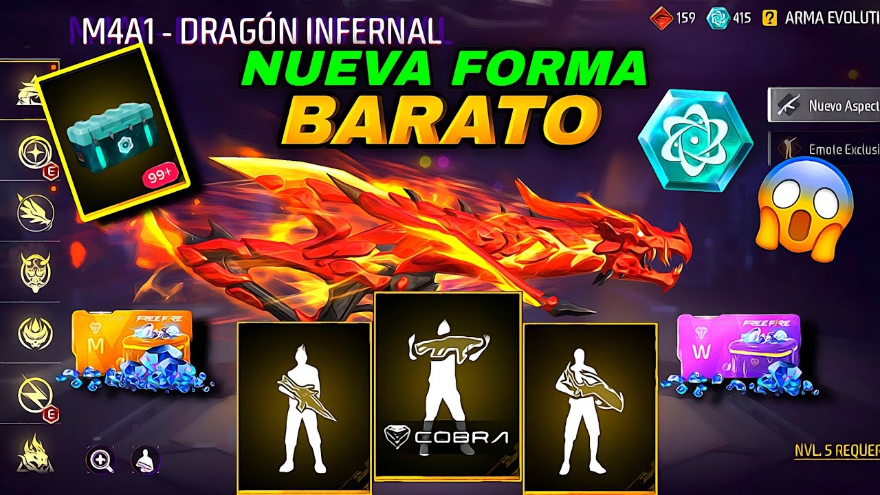COMO MEJORAR LAS ARMAS EVOLUTIVAS SIN GASTAR MUCHOS DIAMANTES FACIL Y BARATO SUBE NIVEL 7 FREE FIRE
