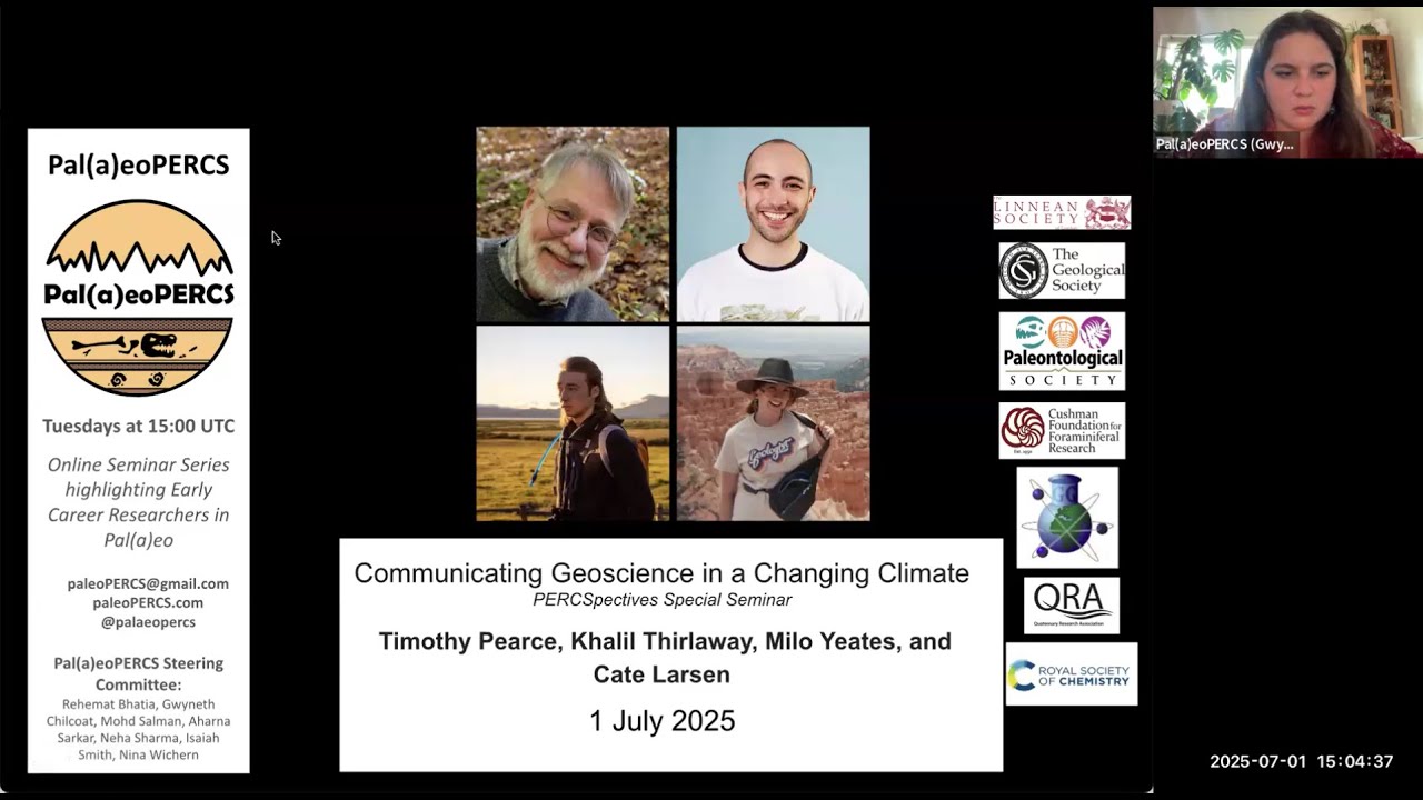 PERCSpectives Special Seminar Series: Communicating Geoscience in a Changing Climate