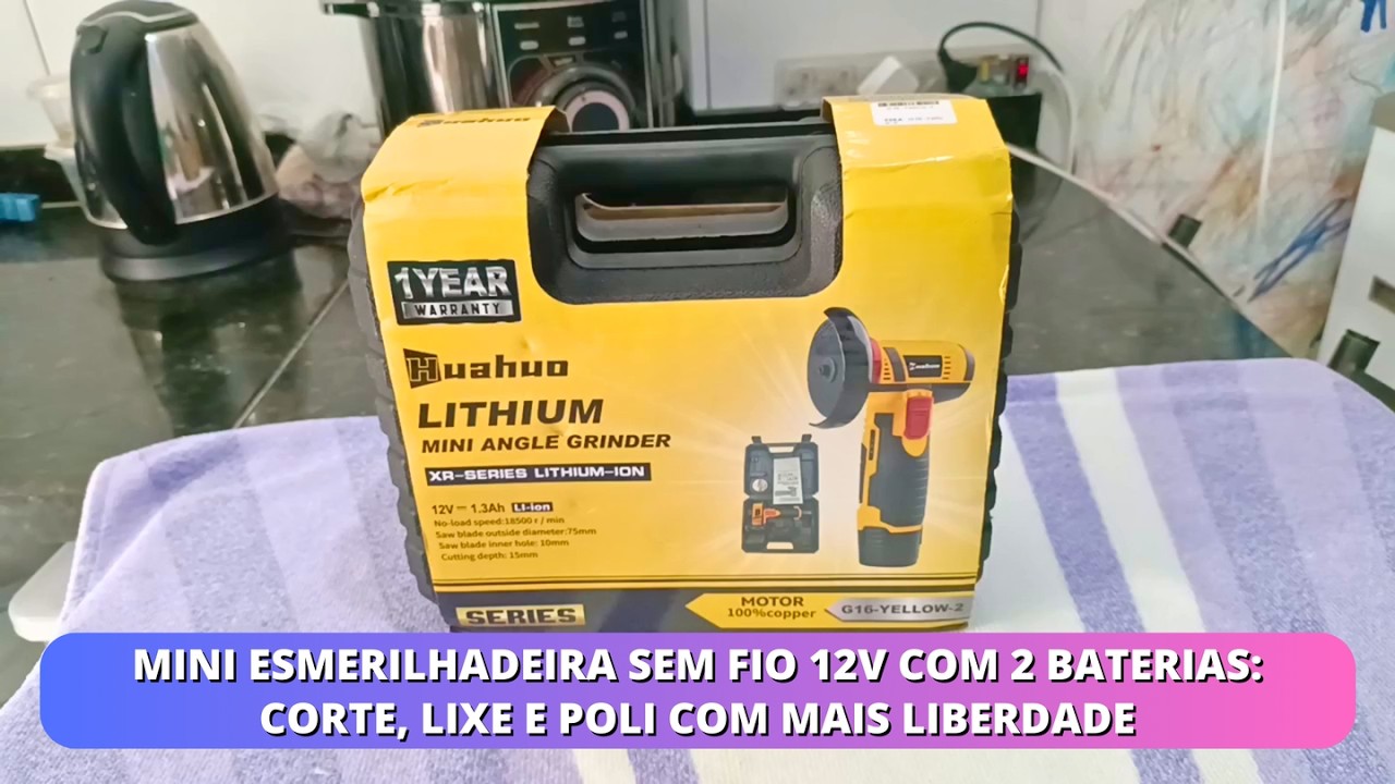 Mini Esmerilhadeira 12V Huahou Vale a Pena?