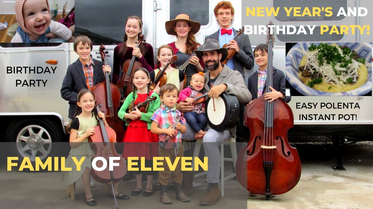 FAMILY OF ELEVEN - NEW YEAR'S EVE Polenta and Birthday Party -LARGE FAMILY MEALS