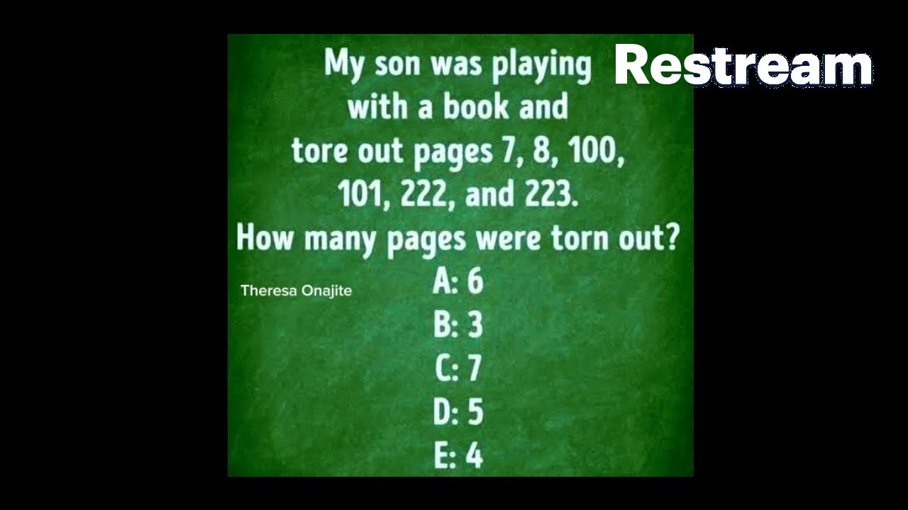 How many pages were torn out?