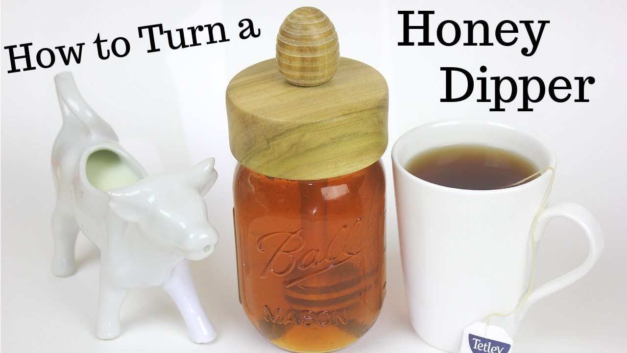 Woodturning How to turn a Honey Dipper