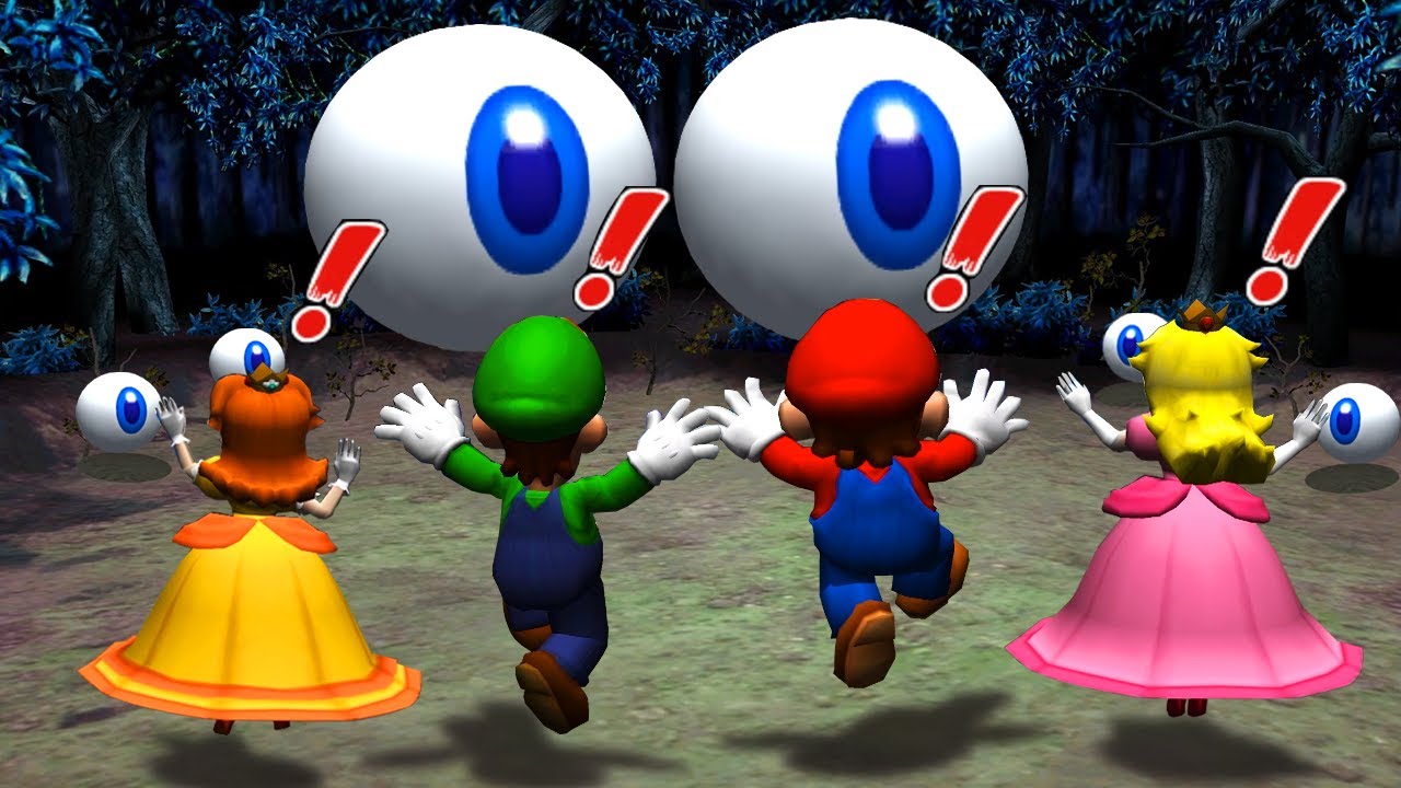 Mario Party 8 Minigames - Mario vs Peach vs Luigi vs Daisy