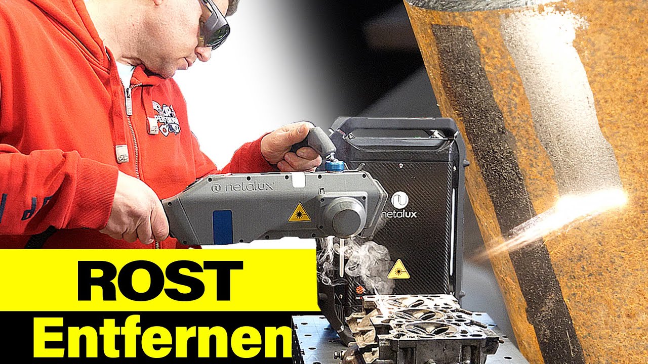 Mit LASER extremen Rost, Zunder und Anlauffarben entfernen￼ | netalux | #hdbschweissshop