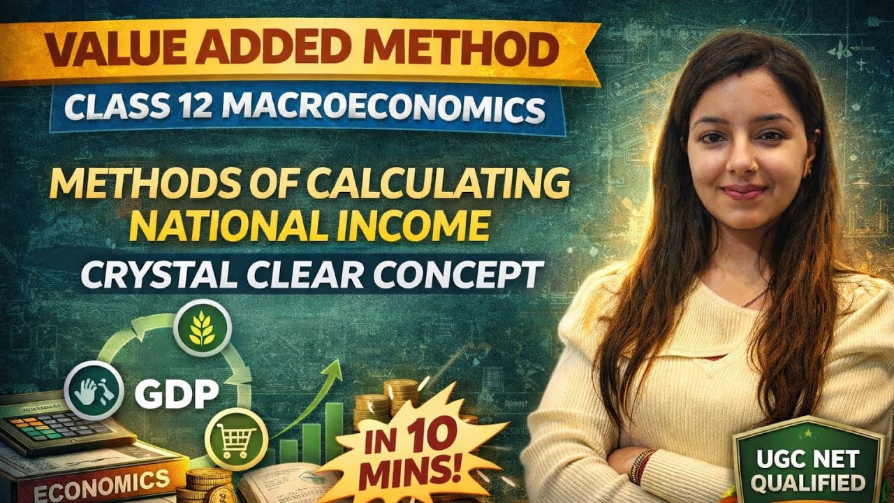 Value Added Method (Methods Of Calculating National Income) Class-12 MacroEconomics