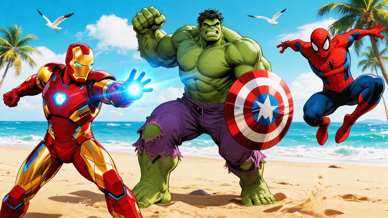 SPIDER-MAN, IRON MAN, HULK GAME ANIMATION🕸️🦸&zwj;♂️💥