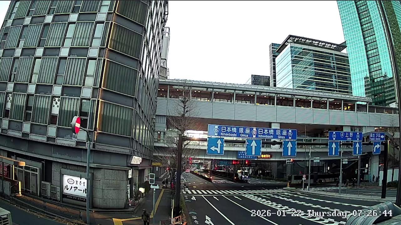 東京都港区新橋ライブカメラ Tokyo Minato Shinbashi Live Camera.world.cam