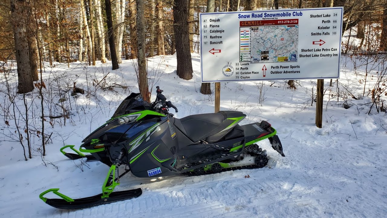 I bought a new snowmobile! Highlights of the first ride OFSC Trails around Sharbot Lake
