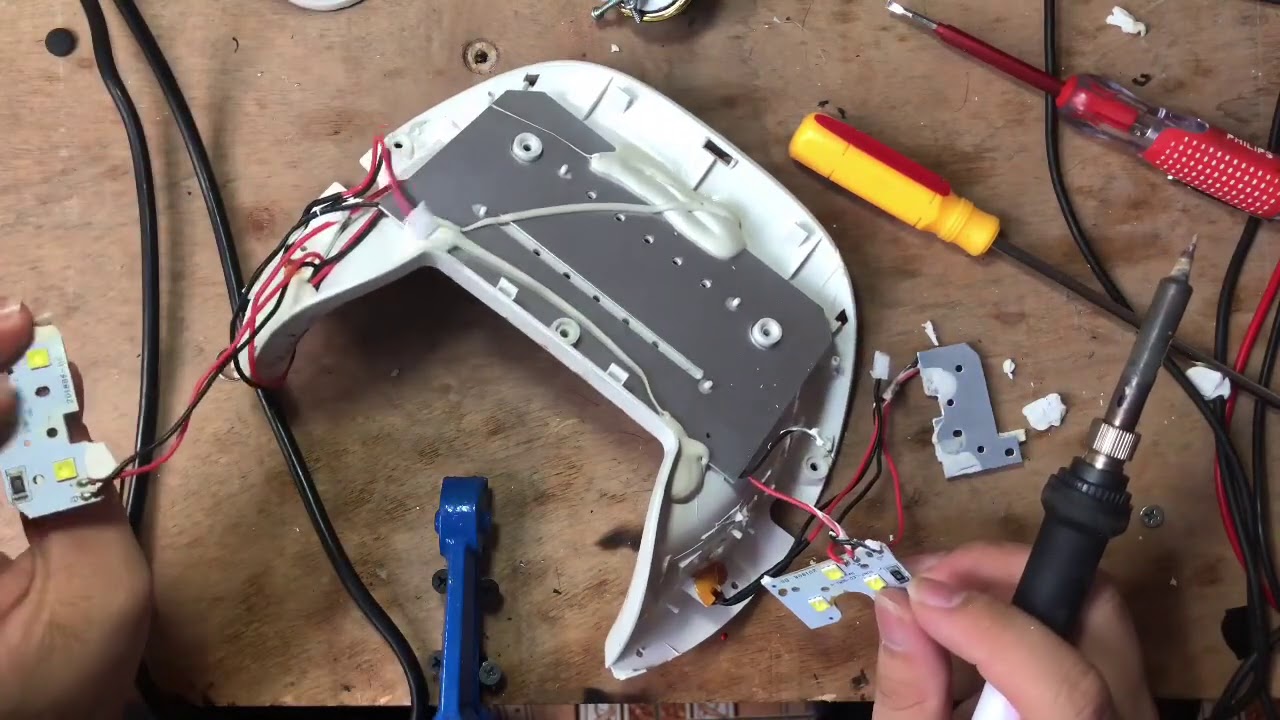 Thay bóng máy hơ tích điện SUN 7