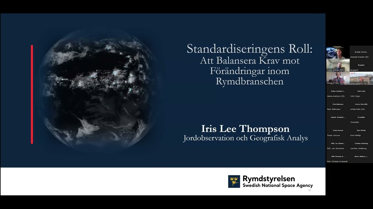 Intressentmöte - Var med och påverka den pågående internationella rymdstandardiseringen.