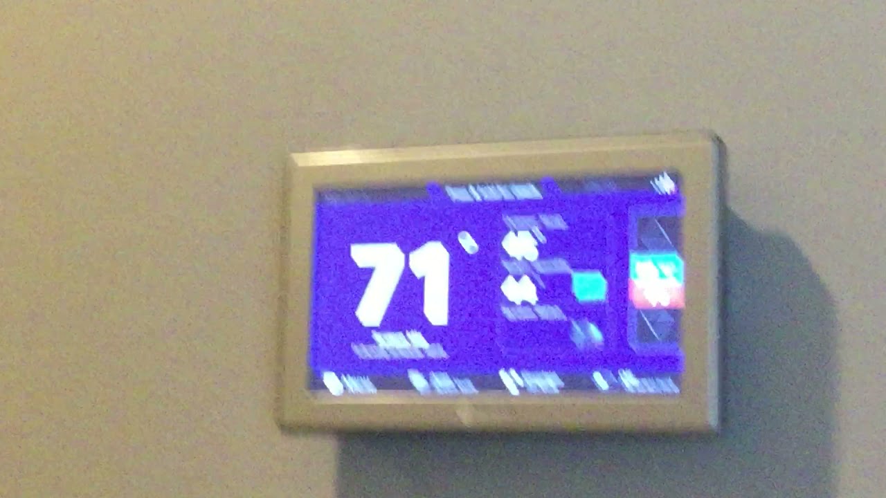 Trane heat pump thermostat walkthru