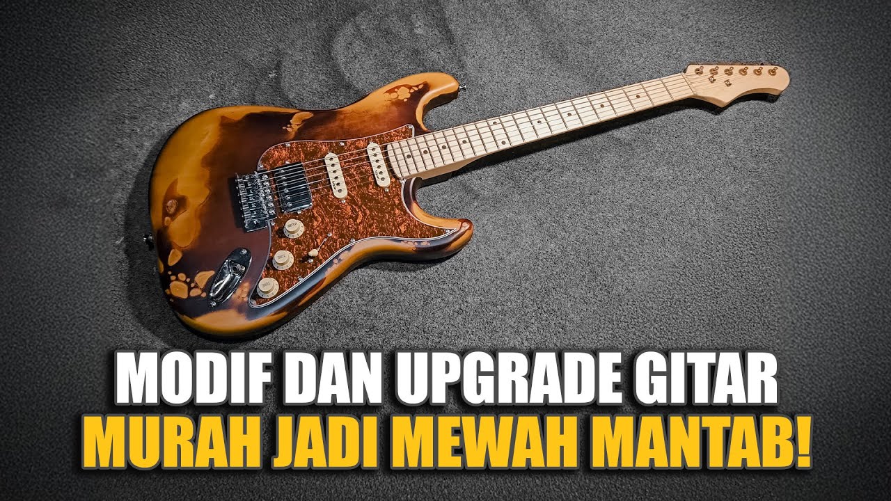 UPGRADE GITAR MURAH JADI MEWAH❗(Sqoe SEST250 + Wilkinson Pickups Humbucker)