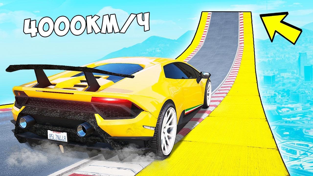 КАК ДАЛЕКО ЧИТ ТАЧКА УЛЕТИТ С ОГРОМНОГО ТРАМПЛИНА! ЭКСПЕРИМЕНТЫ В ГТА 5!