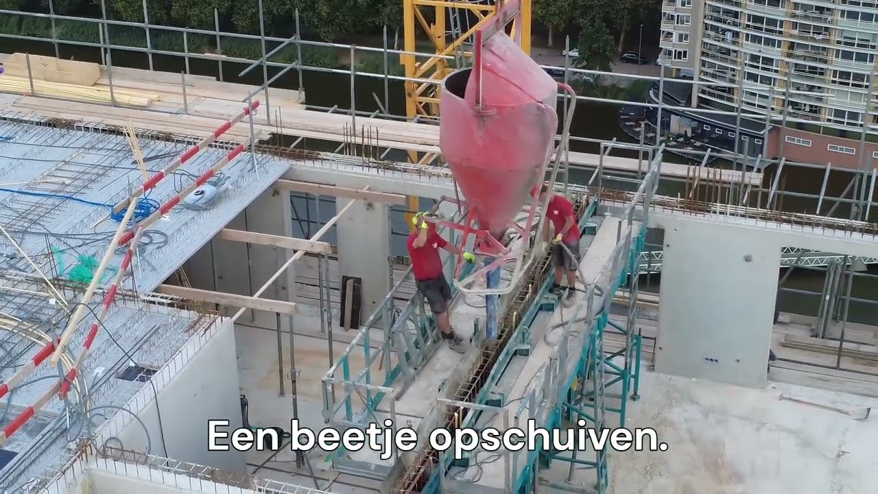 De laatste muur wordt gestort