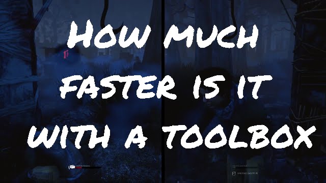 Saboteur Comparison Dead by Daylight. Toolbox/ no toolbox
