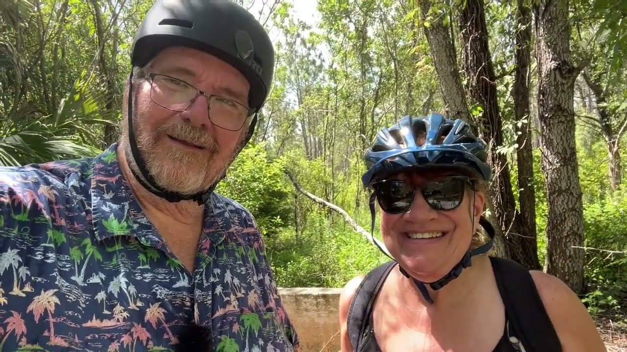 We Rode The Baseline Trailhead Bicycle Trail in Ocala, Florida and saw a Fox Squirrel!