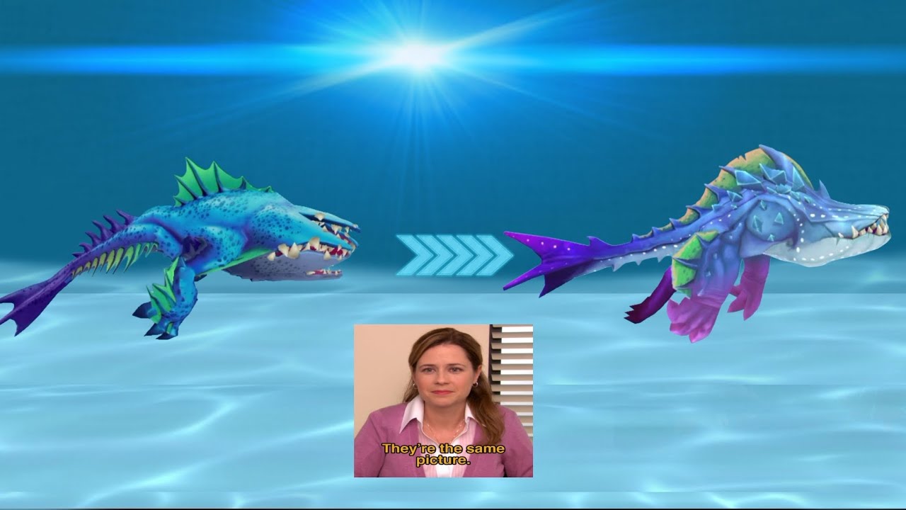 Hungry Shark Evolution : I see this shark before evolution and after evolution are the same