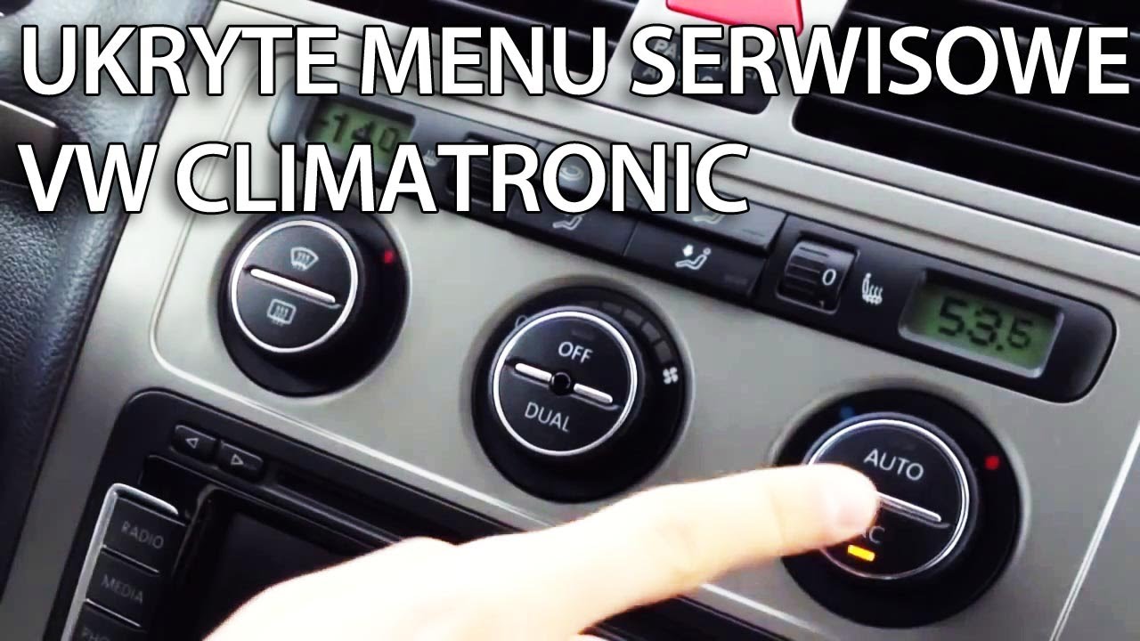 Ukryte menu serwisowe w VW Climatronic (Golf, Passat, Jetta, Scirocco, Touran)