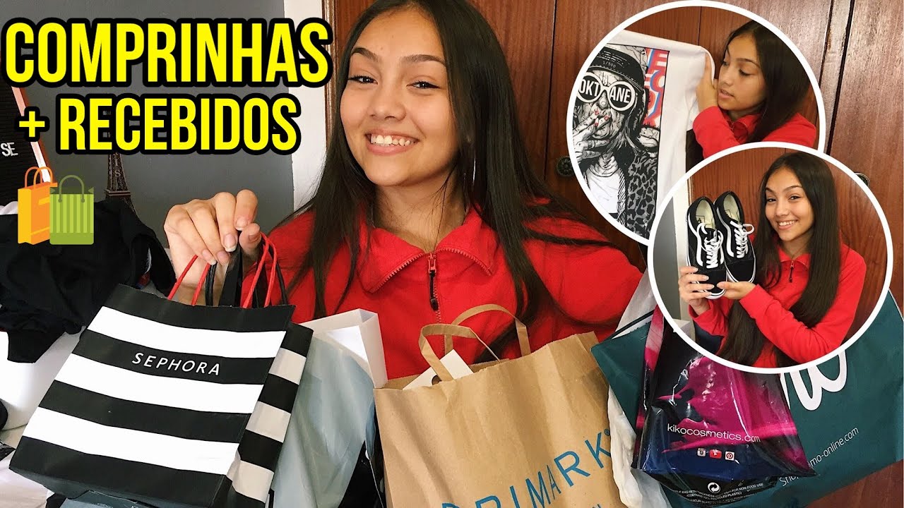 MINHAS COMPRINHAS NA PRIMARK, SEPHORA E BERSHKA + RECEBIDOS!!!💸 | Lah Rios