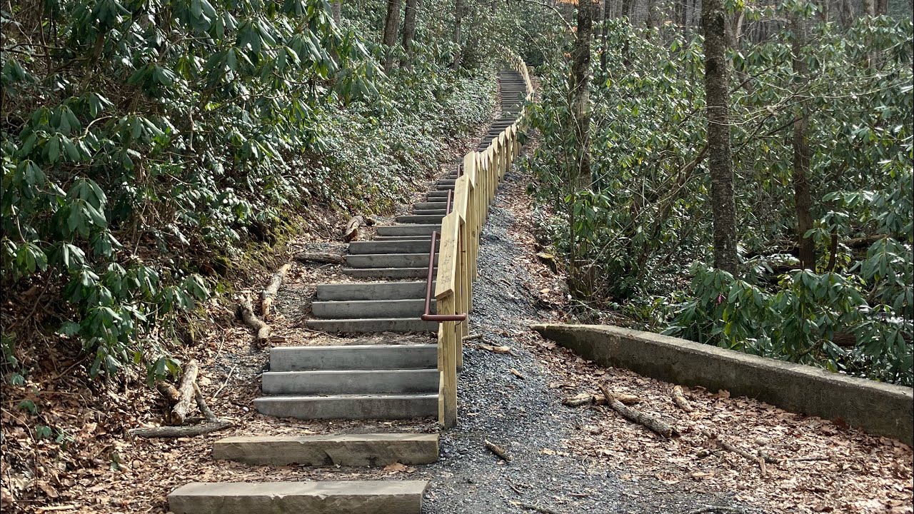 Stairway to&hellip; Mingo Falls! 120 ft Waterfall was worth the effort and a great break from the casino