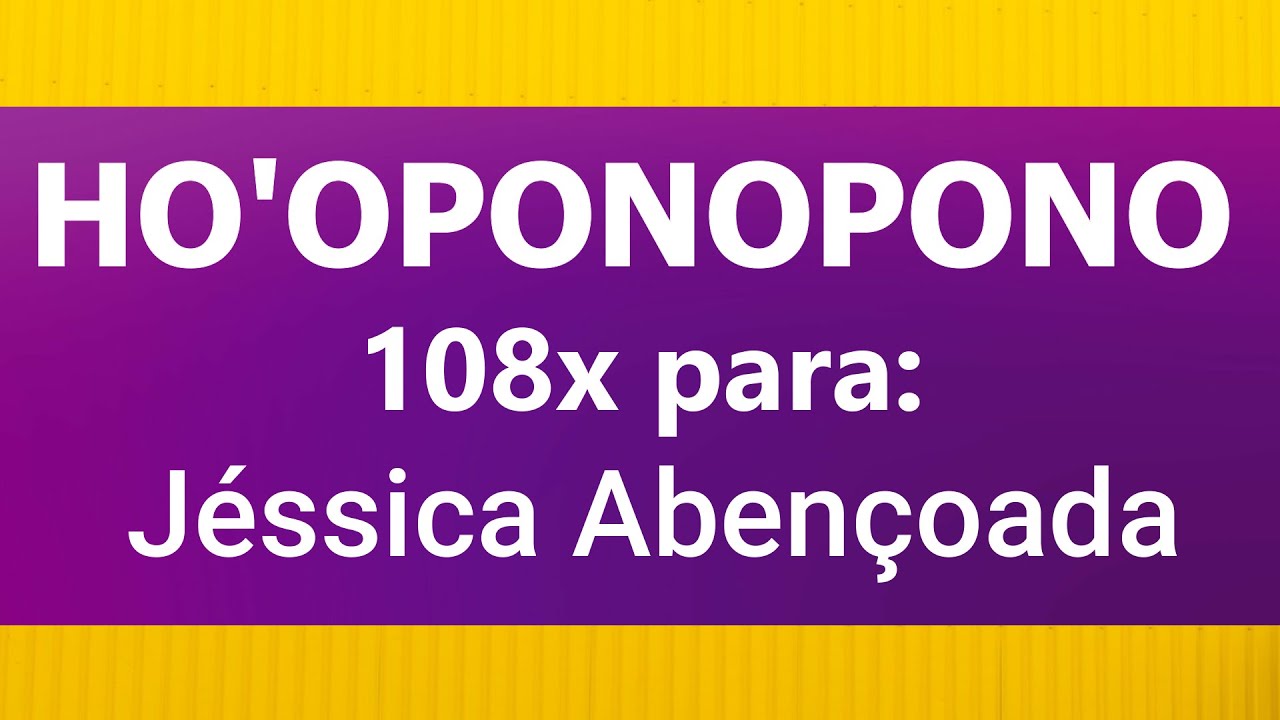Ho'oponopono Abençoado para -